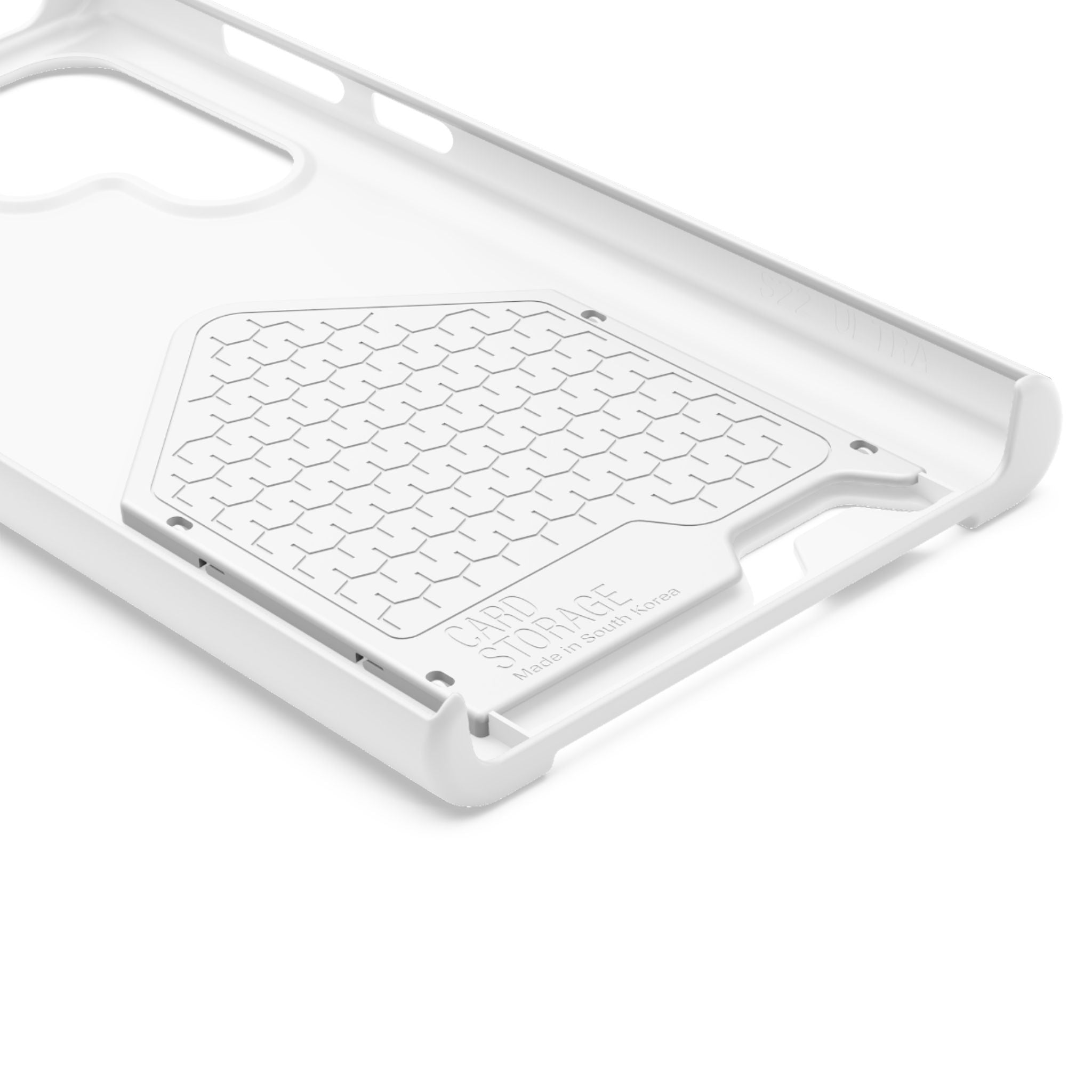 Leaf & Hand Card Holder Phone Case — "Good" Minimal Botanical Wallet Case