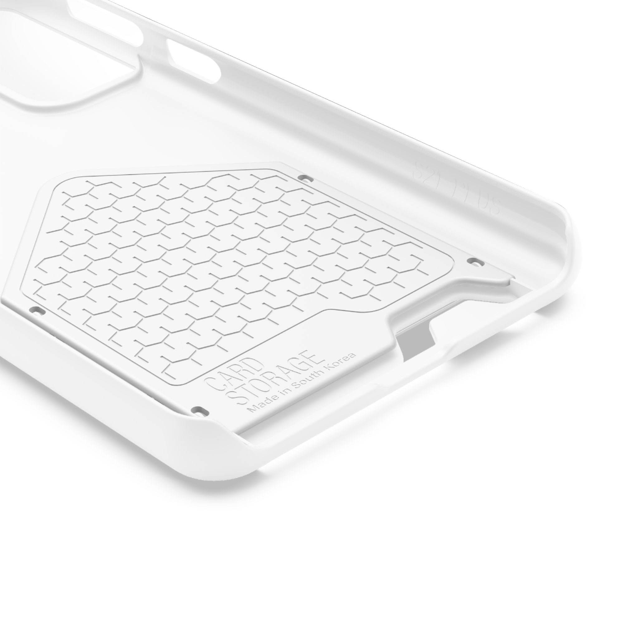 Leaf & Hand Card Holder Phone Case — "Good" Minimal Botanical Wallet Case