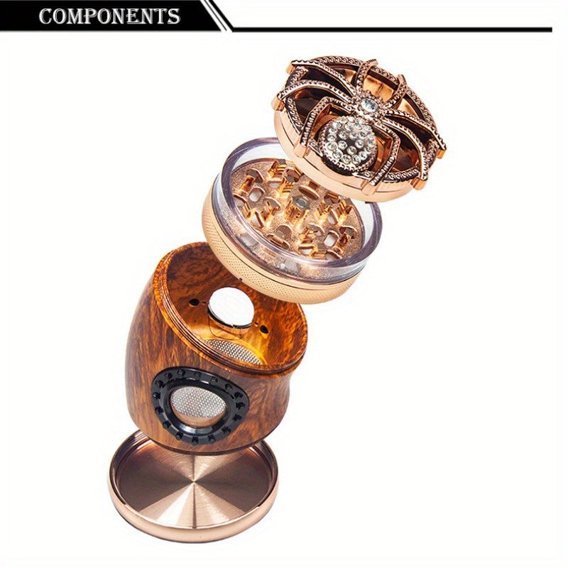 3 Layered Diamond Spider 420 Weed Grinder