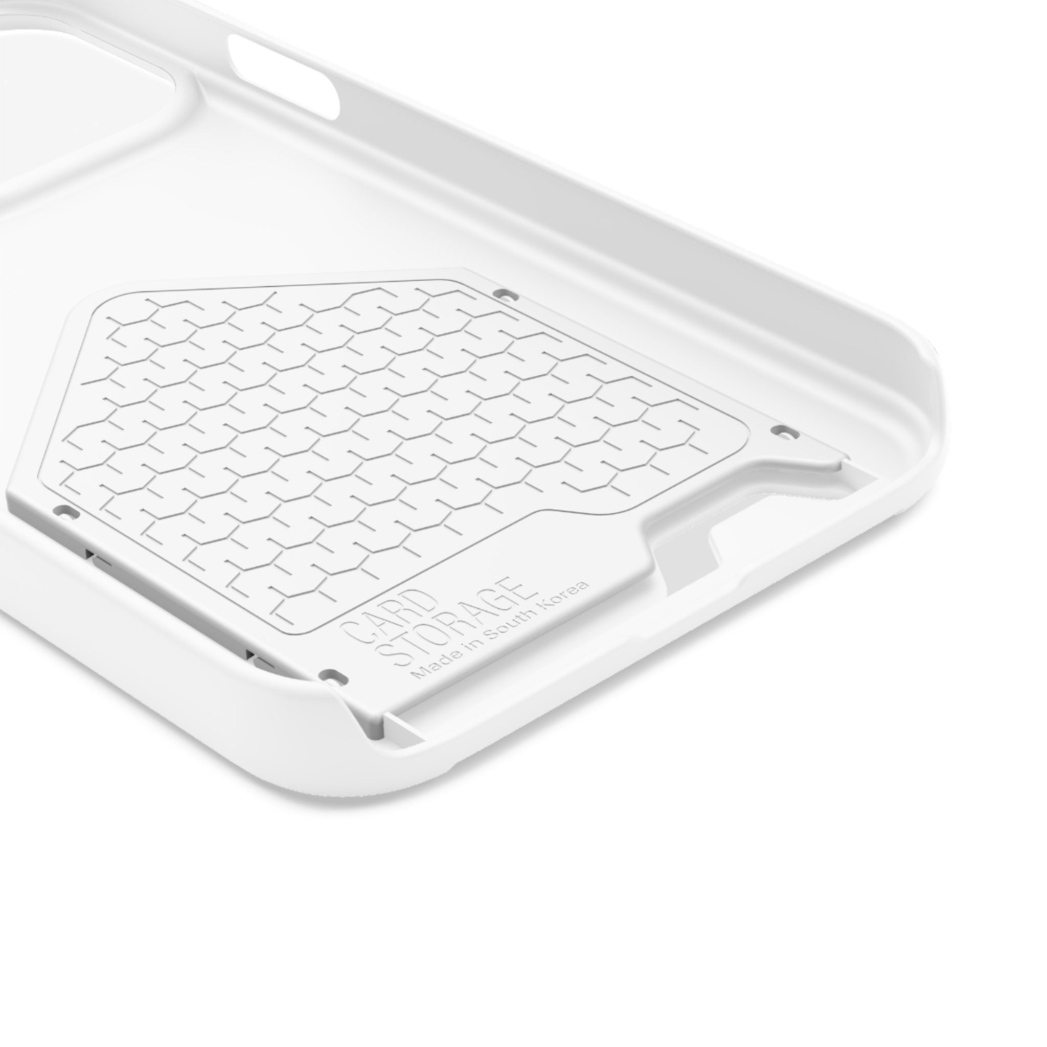 Leaf & Hand Card Holder Phone Case — "Good" Minimal Botanical Wallet Case