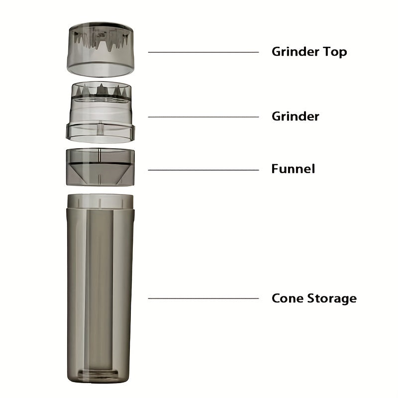 All-in-One 420 Herb Grinder: Smoke Filling Set