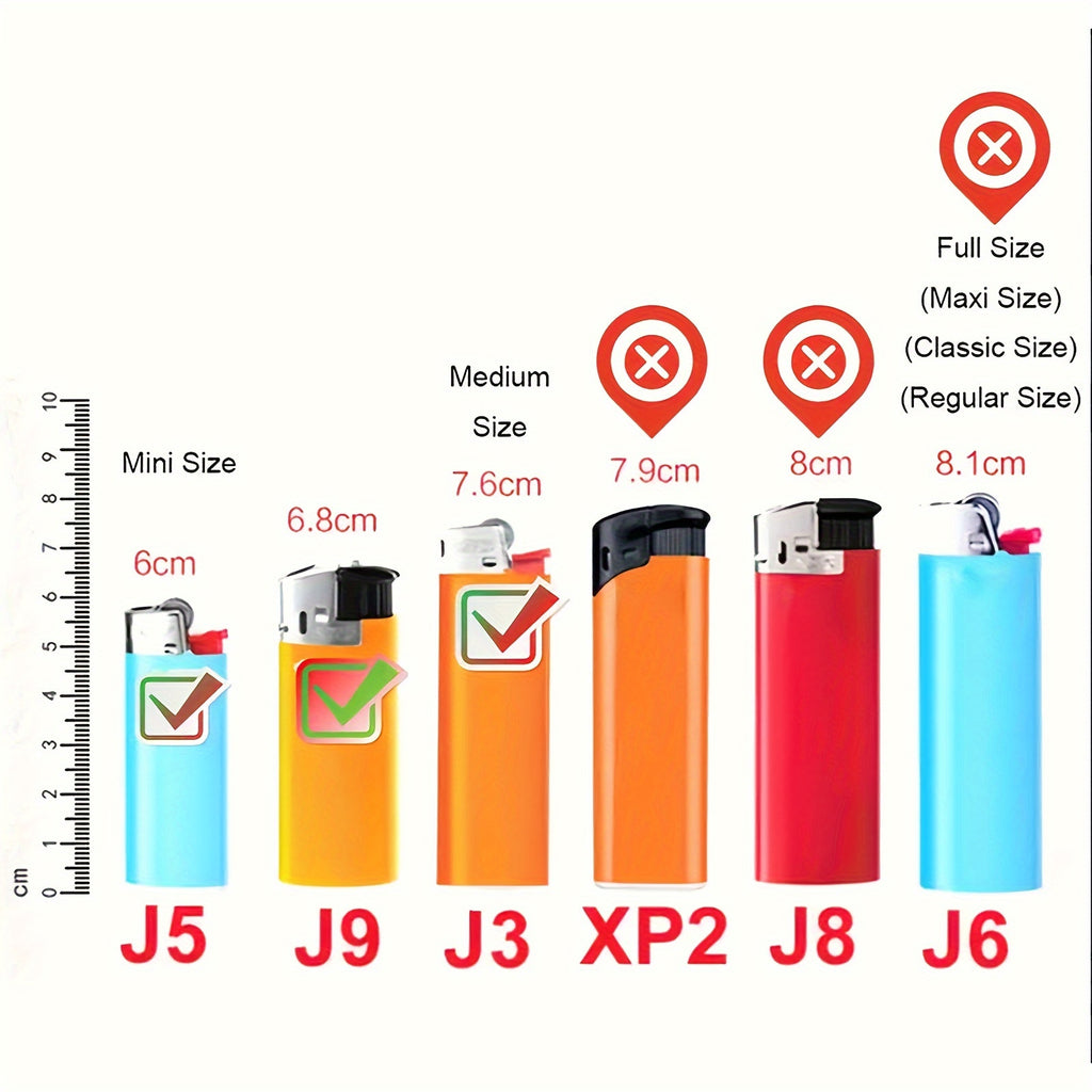 Odor-Proof & Moisture-Proof Container for Lighters, Pre-Rolled Cones, & Rolling Papers