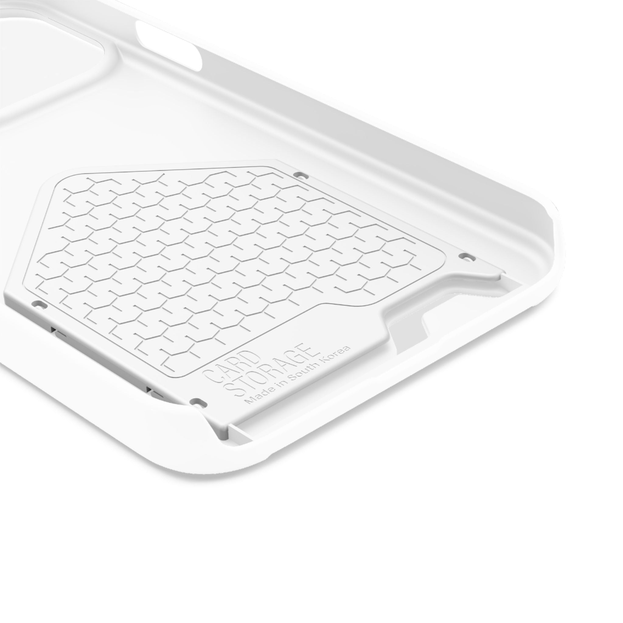 Leaf & Hand Card Holder Phone Case — "Good" Minimal Botanical Wallet Case