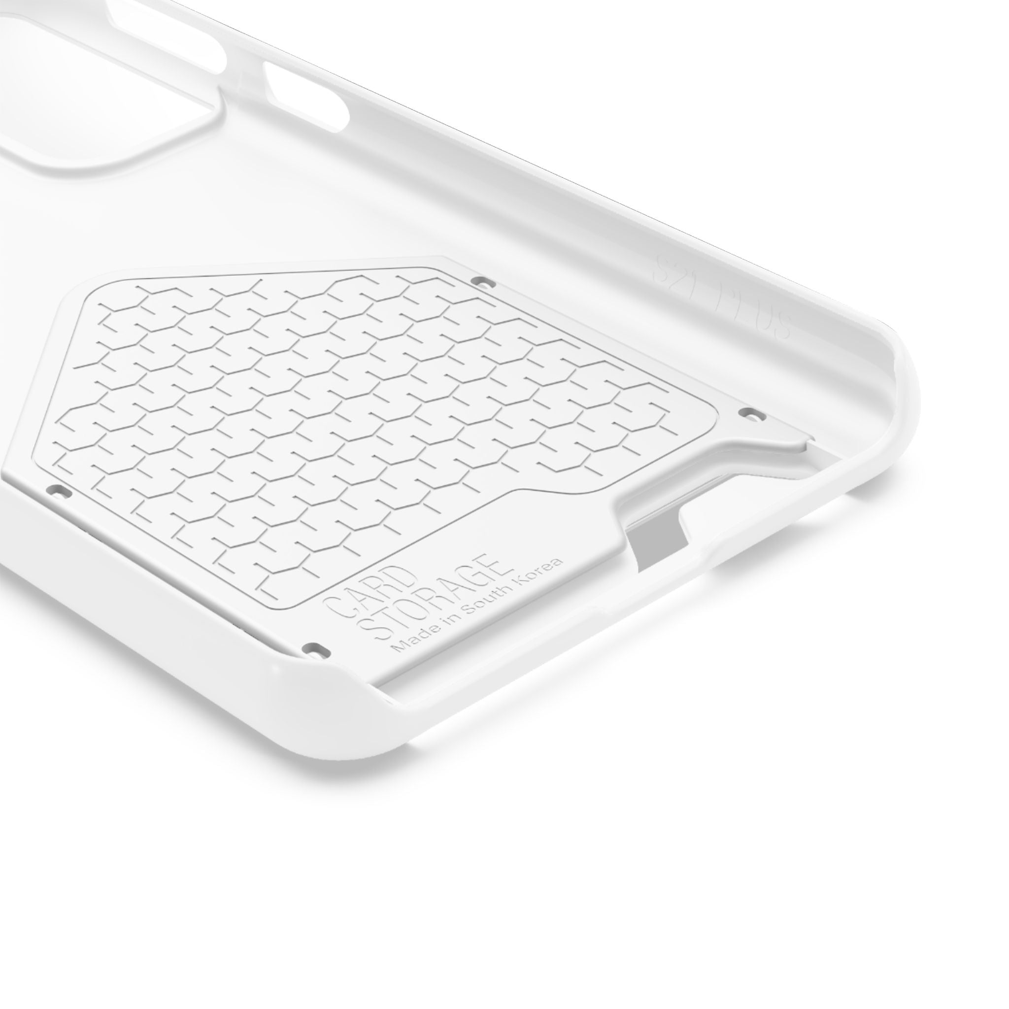 Leaf & Hand Card Holder Phone Case — "Good" Minimal Botanical Wallet Case