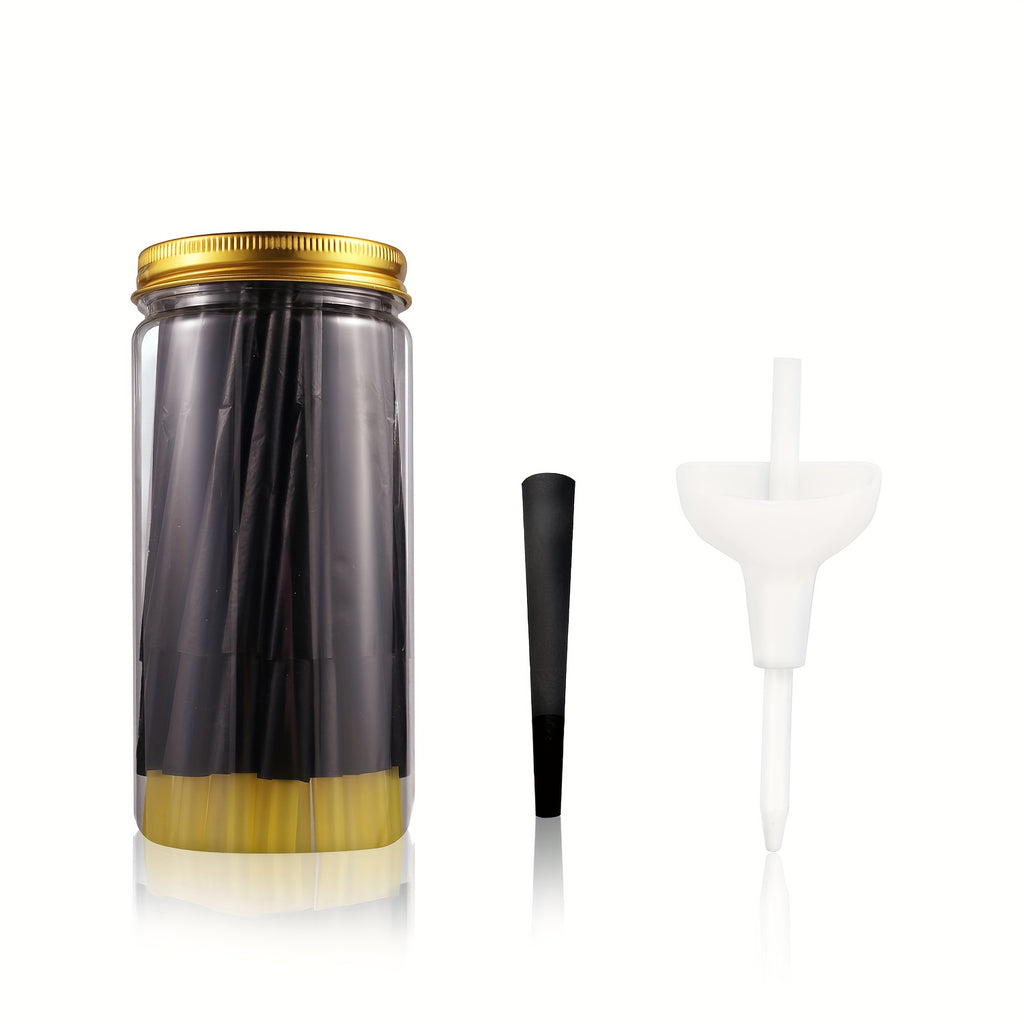 50-Piece Premium Black 420 Cones Rolling Papers