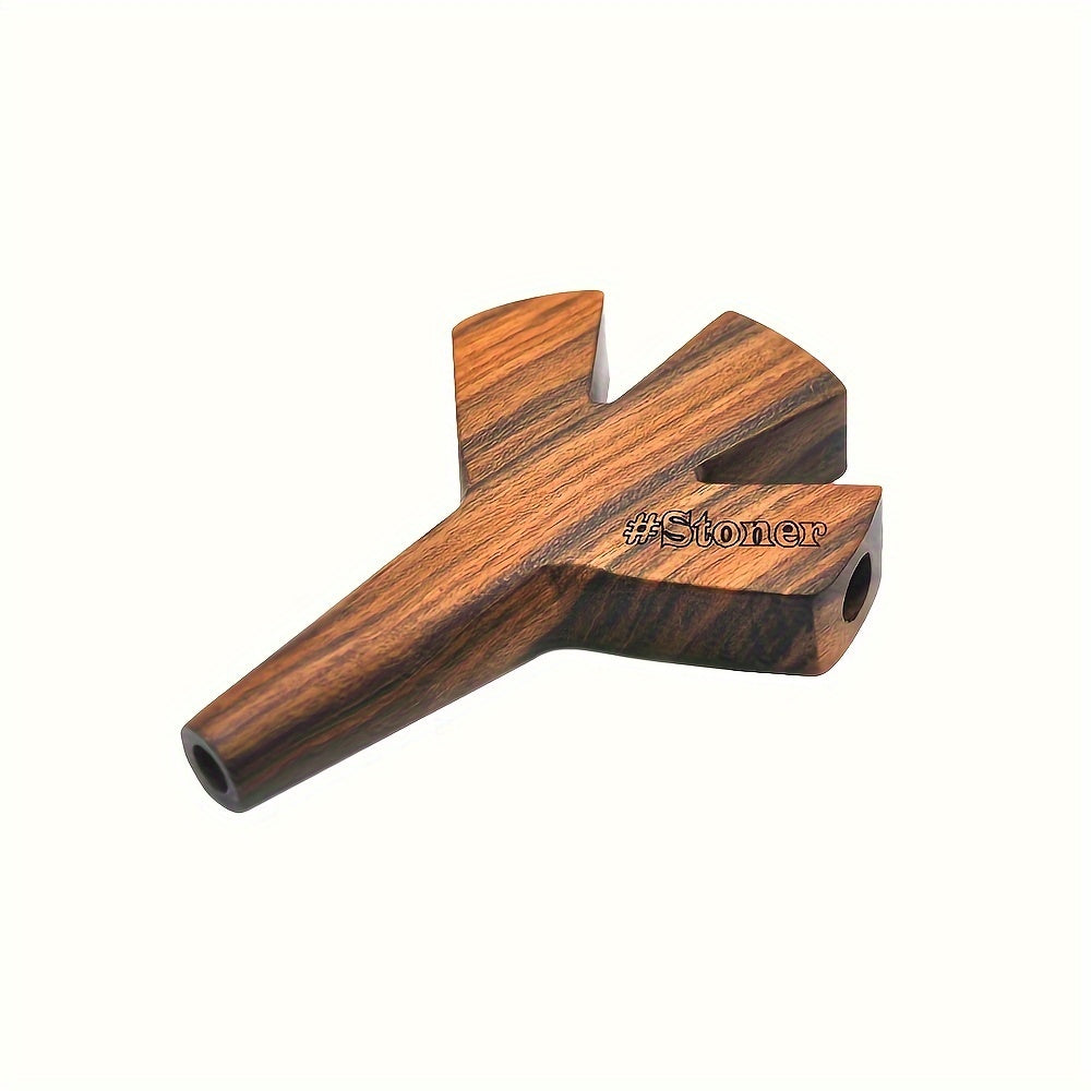 3-In-1 Portable 420 Wooden Pipe - Smokes 3 Joints Simultaneously.