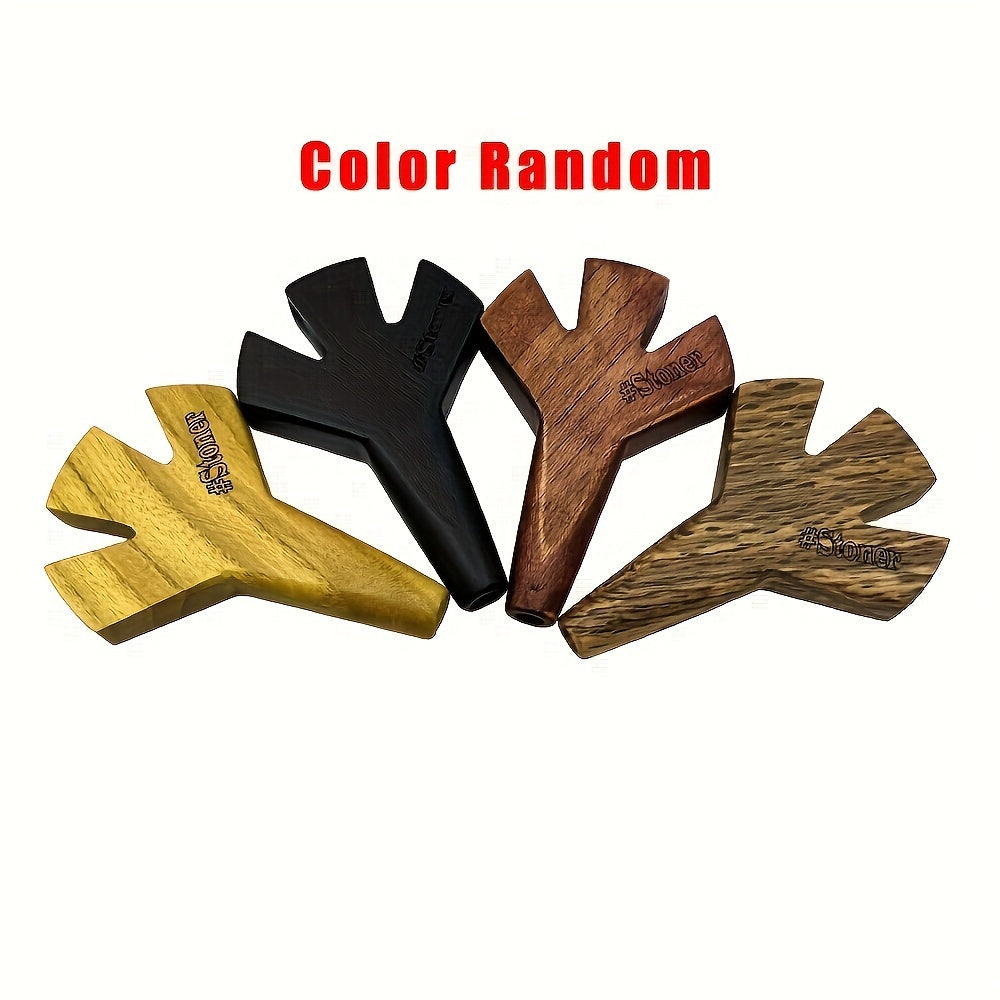 3-In-1 Portable 420 Wooden Pipe - Smokes 3 Joints Simultaneously.
